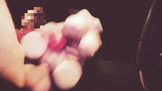 A girl with a silicone pussy gets fucked in the car