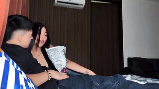 The girl received an impressive package and couldn’t hold back her excitement