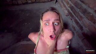 The guy fired a volley at her pretty face with passion