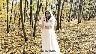 A white dress is not needed for the wedding night, but a strong cock is
