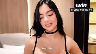 A girl has sex with her stepbrother, showcasing her big ass in action