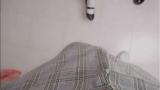 A wild threesome party with college girls and a guy in class