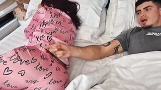 Girl caresses the sky with her tongue while getting fucked