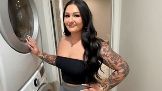 Rinsed and ready for action, clothes call for sex