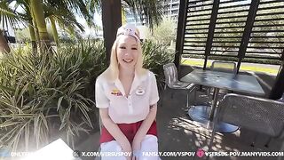 Cute blonde Gigi Sweets with huge natural boobs gets fucked hard