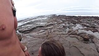 The beach is always wet – from the water and because of the weather