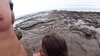 The beach is always wet – from the water and because of the weather