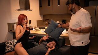 She gets ready for arrival, he doesn't mind cheating