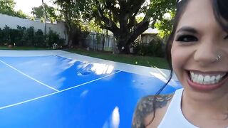 Gina Valentina fucks hard outdoors in an intense, exclusive scene
