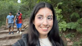 I showed my girlfriend's hole to the guy in the park