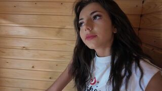 A beautiful Turkish girl is ready to get intimate in sauna