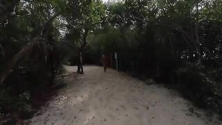 A girl with a great ass was picked up at the beach and fucked