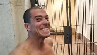Two guys shared a hot brunette hooker in an intense FMM threesome