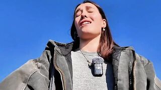 Masturbation as a way of meditation for this hot brunette babe