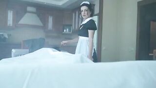 Maid turned into a ghost and fucked on Halloween night