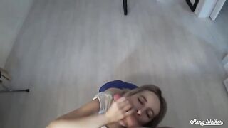 Guy brought his stepsister to orgasm, showcasing passionate roleplay