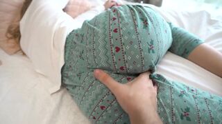 Stepsis has a wet dream about her stepbrother and he notices