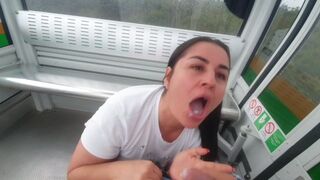 I got caught fucking in the cable car of Medellin Colombia by kathalina7777