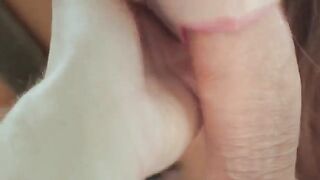 A busty amateur has sex with her husband early in the morning