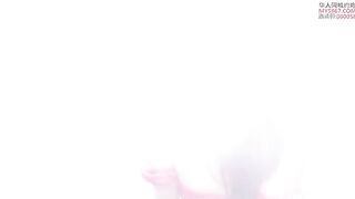 Stunning NicoLove gets her big tits sprayed with cum in the bathtub
