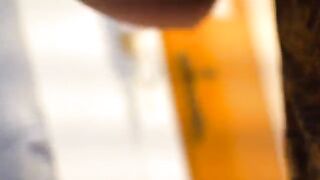 An appetizing Russian girl made a mess while sucking a big dick