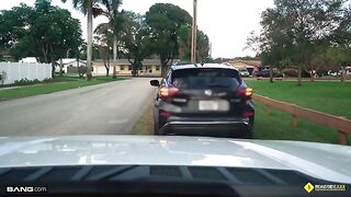 A cute chick got her car repaired by a mechanic and had sex with him