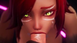 Taron has sex with Captain in a steamy footjob scene straight out of hentai