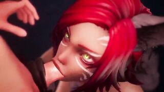 Taron has sex with Captain in a steamy footjob scene straight out of hentai