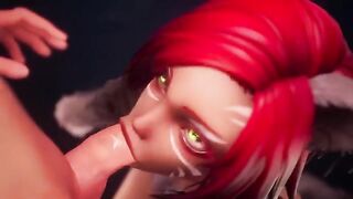 Taron has sex with Captain in a steamy footjob scene straight out of hentai